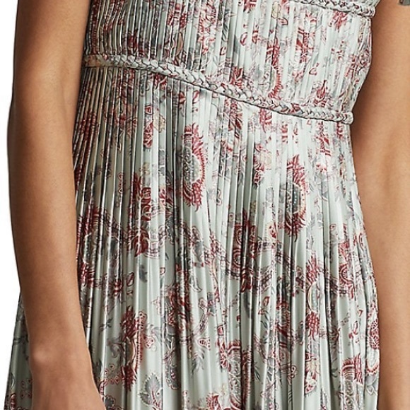 NWT-Polo Ralph Lauren Camille Floral MIDI Dress - Picture 7 of 8